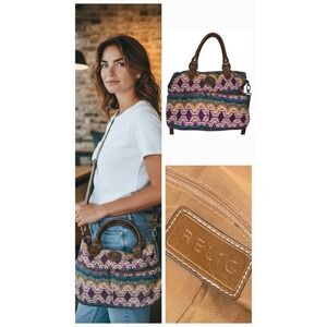 Vintage Crossbody Shoulder Relic Purse Atzy Aztec Y2k‎ Boho Colorful Knit